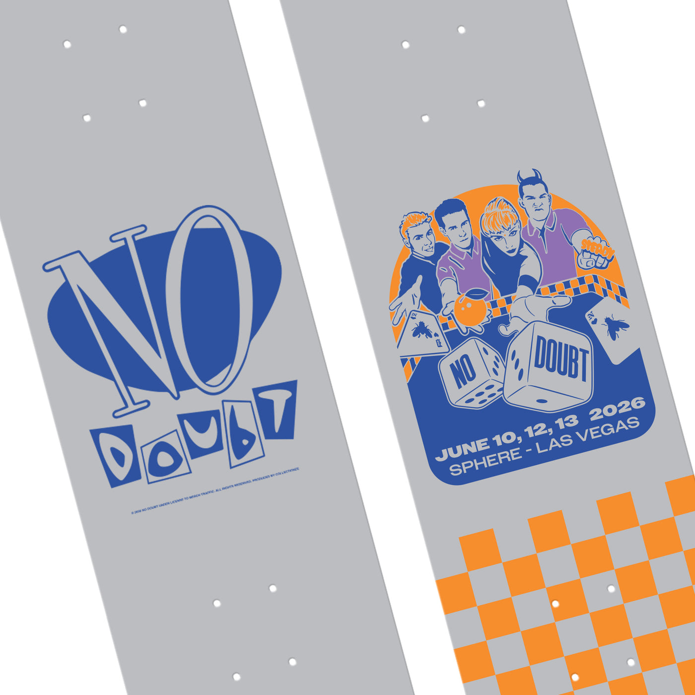 No Doubt Sphere June 10, 12, 13 2026 Skateboard Deck