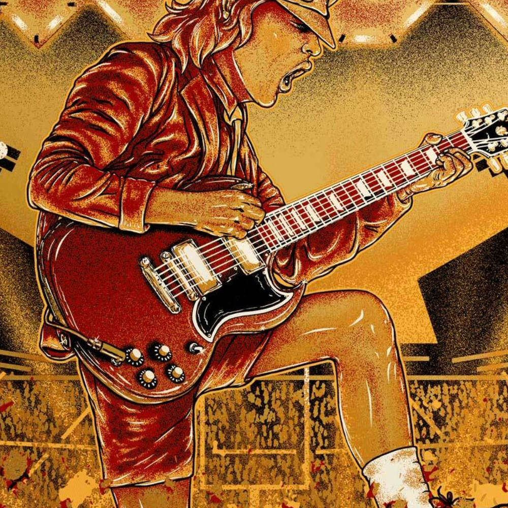 AC/DC Cleveland May 28 Gold Foil (Exclusive)