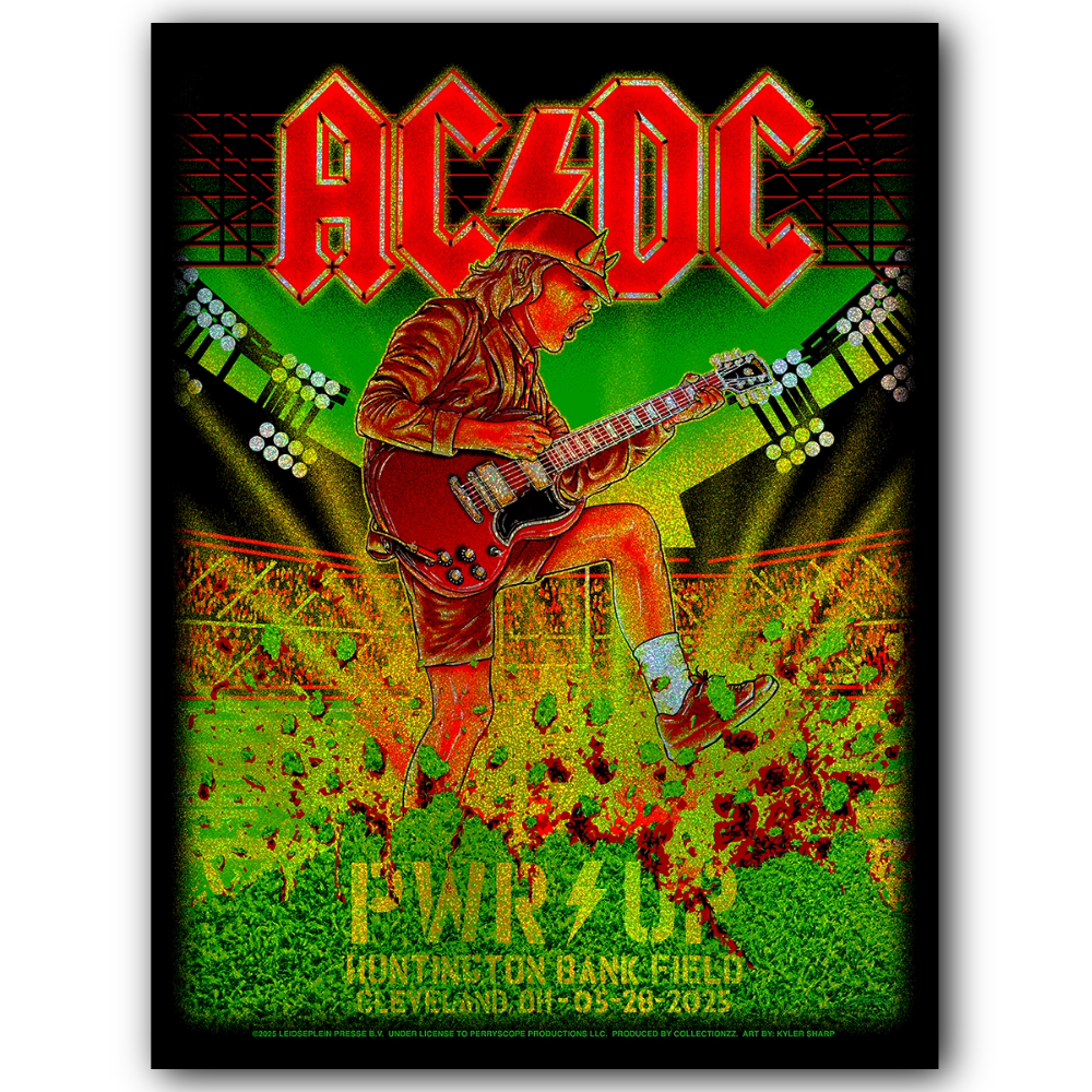 AC/DC Cleveland May 28 Sparkle Foil (Exclusive)