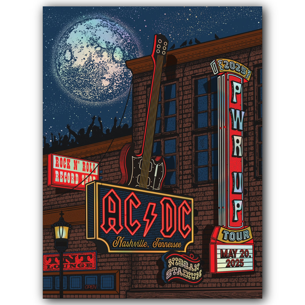 AC/DC Nashville May 20 Rainbow Foil (Exclusive)