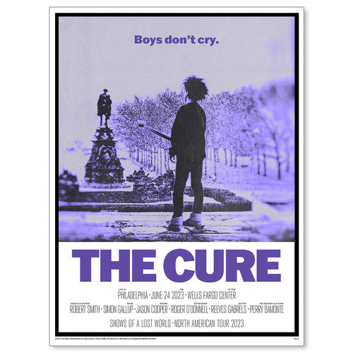 The Cure Philadelphia June 24, 2023 Second Edition Poster & Trading Card