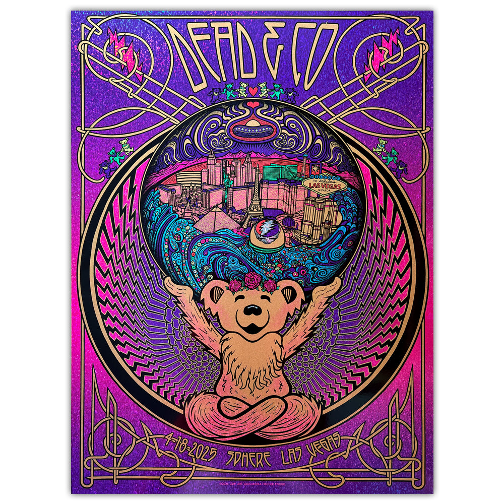 Dead and Company April 18, 2025 Las Vegas (Artist Proof Sparkle Foil)