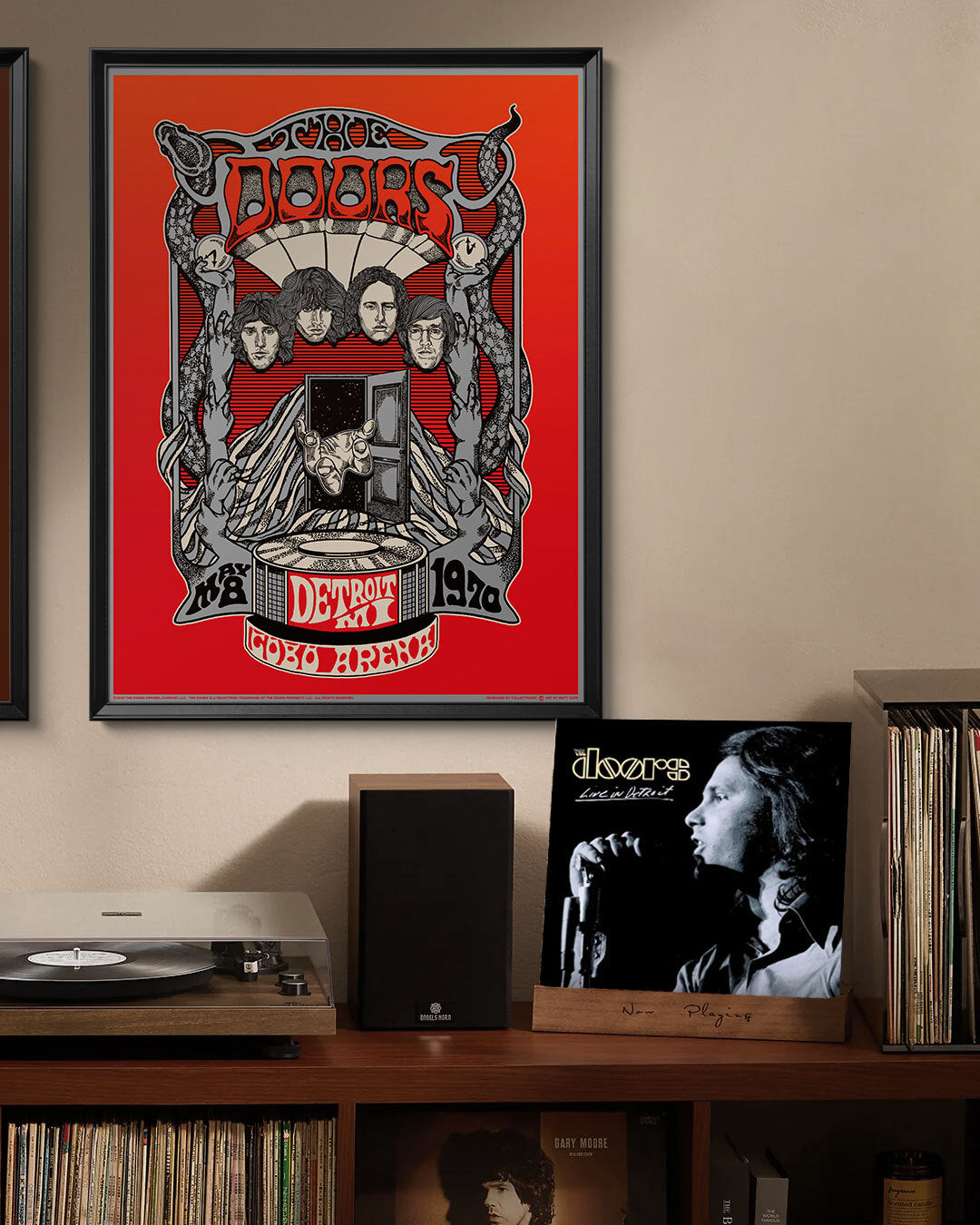 The Doors Detroit May 8, 1970 (55th Anniversary) — artwork in setting