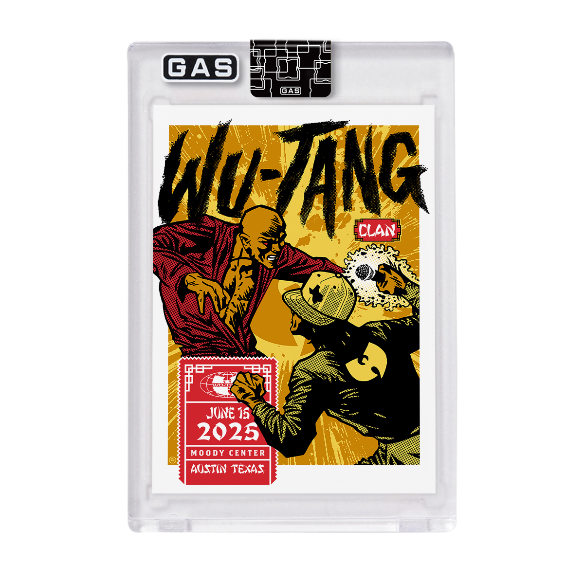 Wu-Tang Clan Austin June 15, 2025 GAS Trading Card