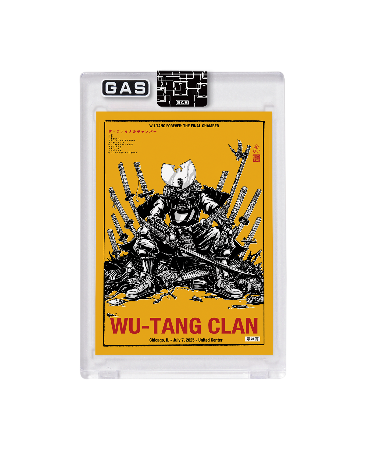 Wu-Tang Clan Chicago July 7, 2025 GAS Trading Card