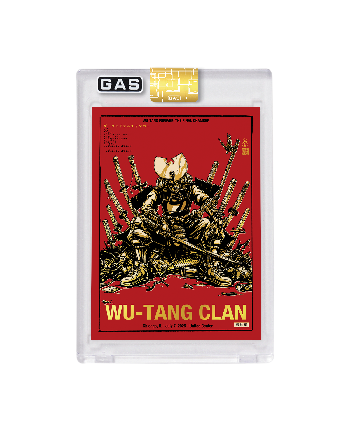 Wu-Tang Clan Chicago July 7, 2025 GAS Trading Card