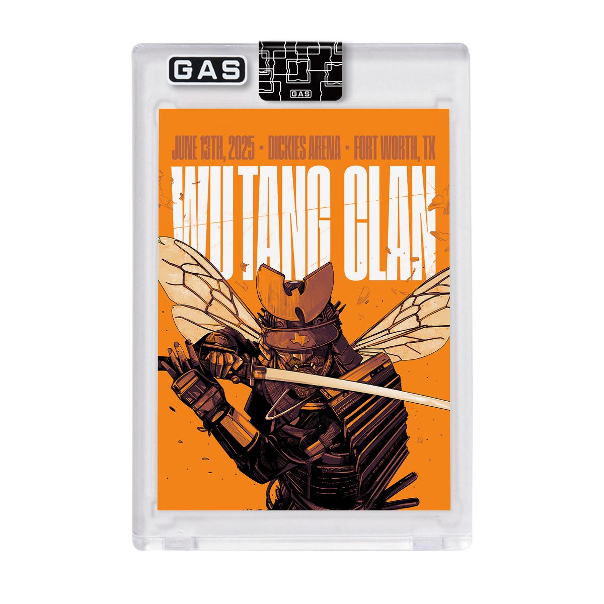 Wu-Tang Clan Fort Worth June 13, 2025 GAS Trading Card