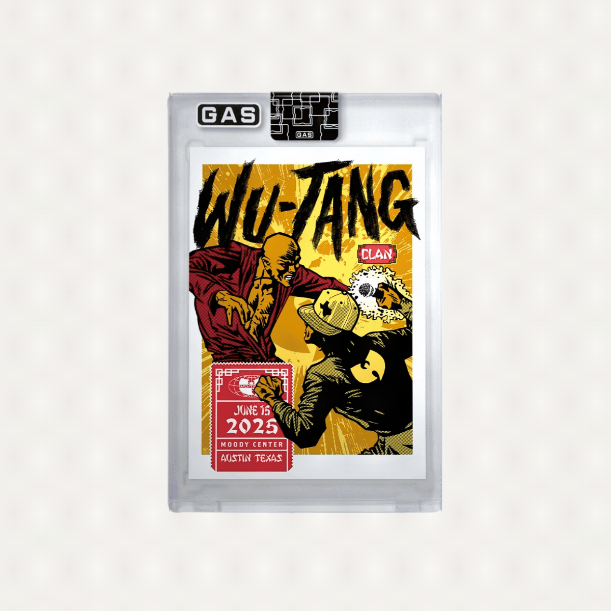 Wu-Tang Clan Austin June 15, 2025 GAS Trading Card