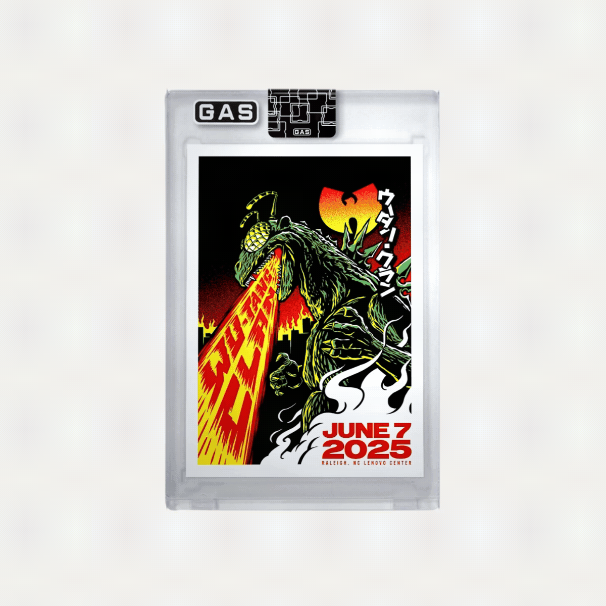 Wu-Tang Clan Raleigh June 7, 2025 GAS Trading Card