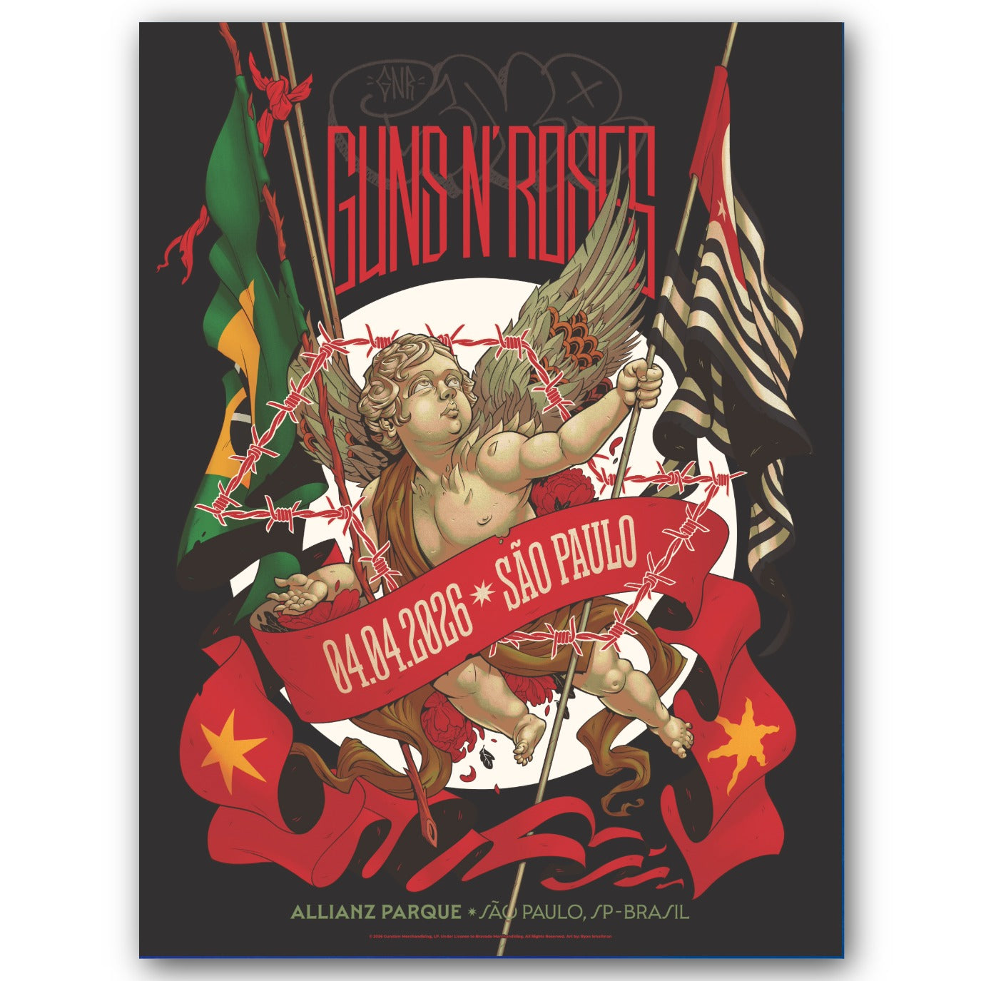 Guns N' Roses Sao Paulo April 4, 2026 (Artist Proof)