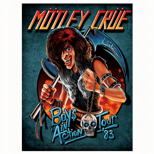 Mötley Crüe Crücial Crüe Boys In Action '83 Tour Lenticular