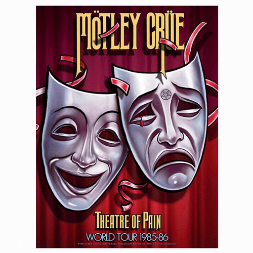 Mötley Crüe Crücial Crüe Theatre of Pain Tour Lenticular