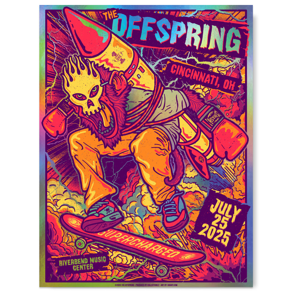 The Offspring Cincinnati July 25, 2025 (Rainbow Foil Edition)