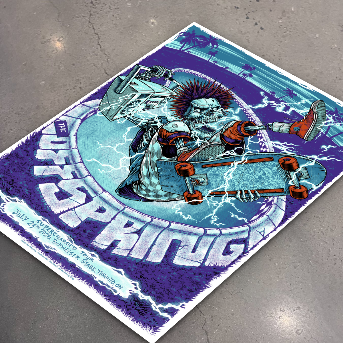The Offspring · Toronto — flat lay on shop floor
