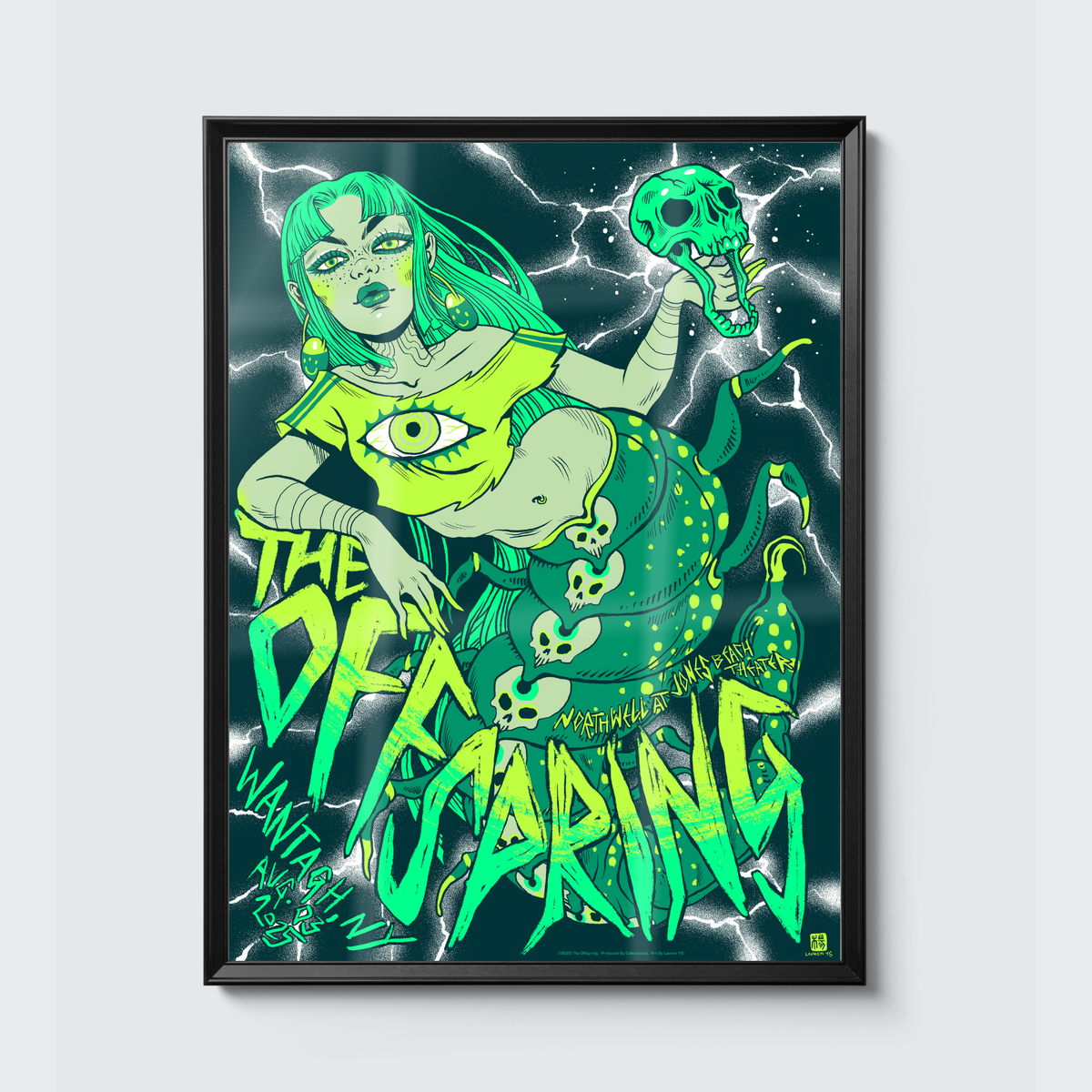 The Offspring · Wantagh poster, framed on the wall