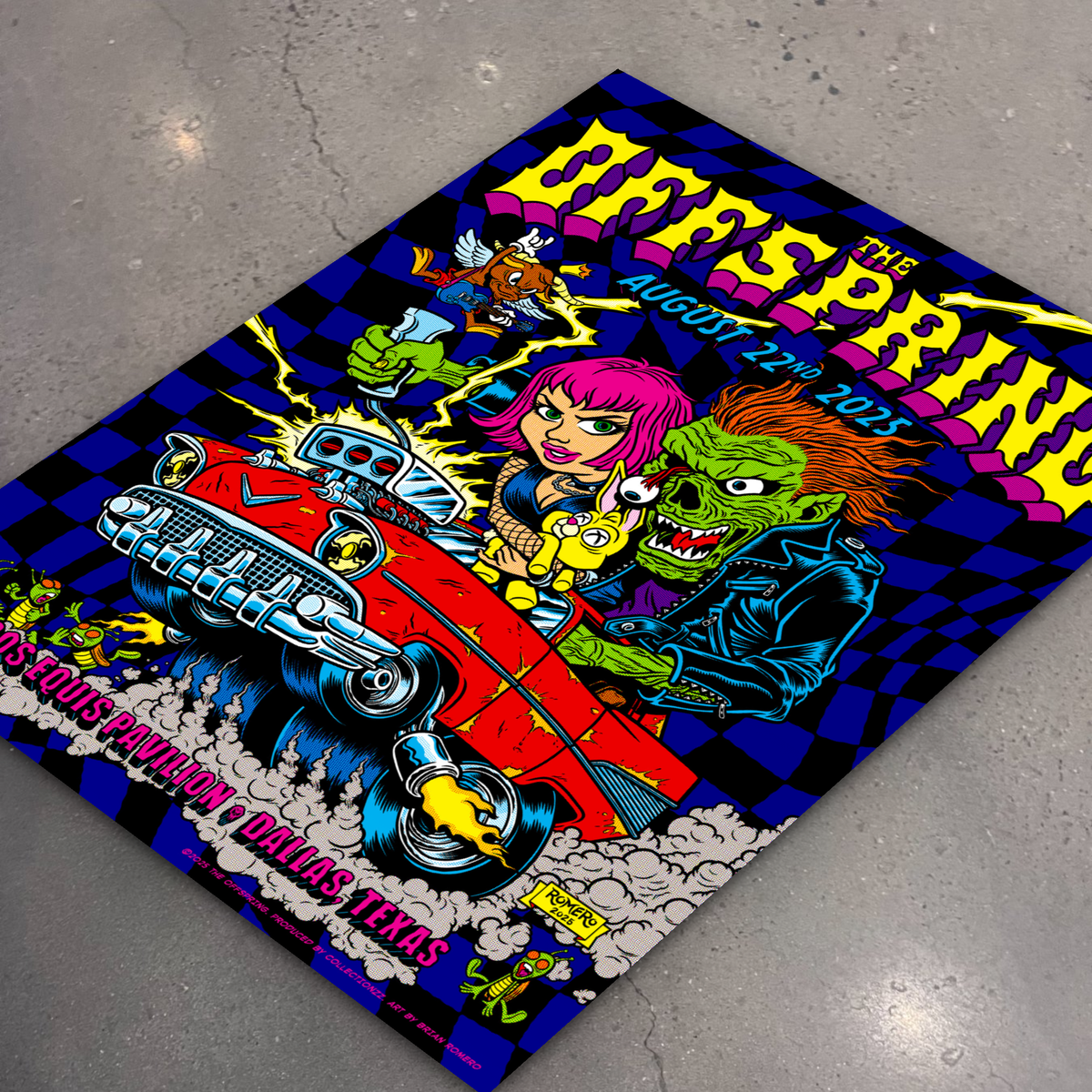 The Offspring · Dallas — flat lay on shop floor
