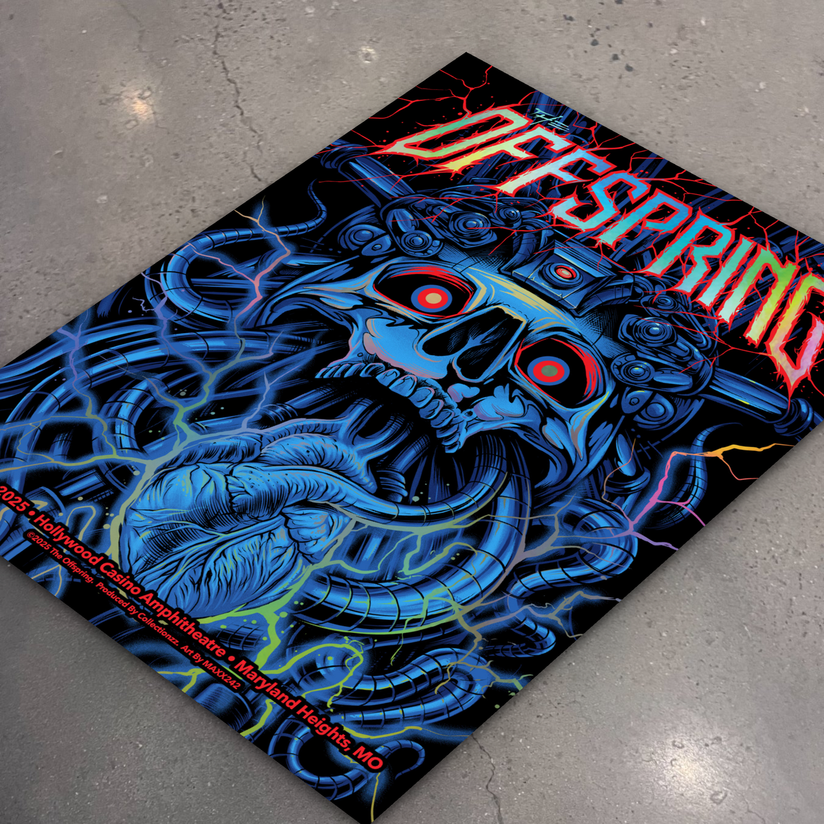 The Offspring · Maryland Heights (Foil) — flat lay on shop floor