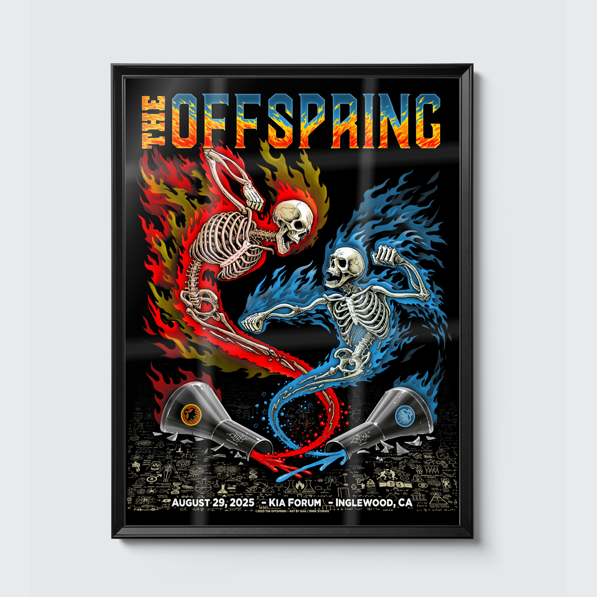 The Offspring · Inglewood poster, framed on the wall
