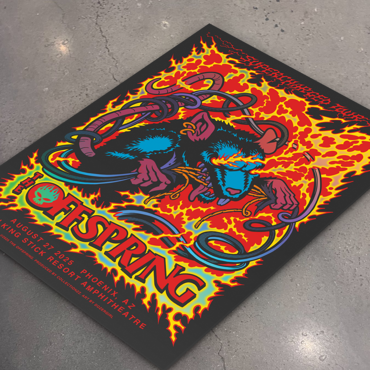 The Offspring · Phoenix (Foil) — flat lay on shop floor