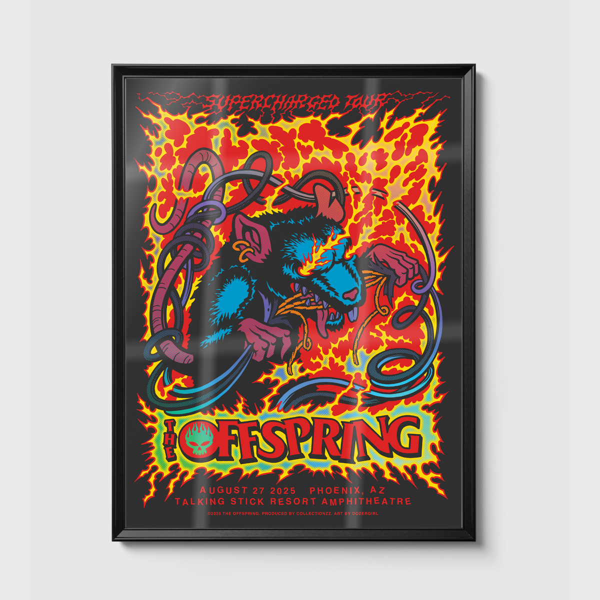 The Offspring · Phoenix (Foil) poster, framed on the wall