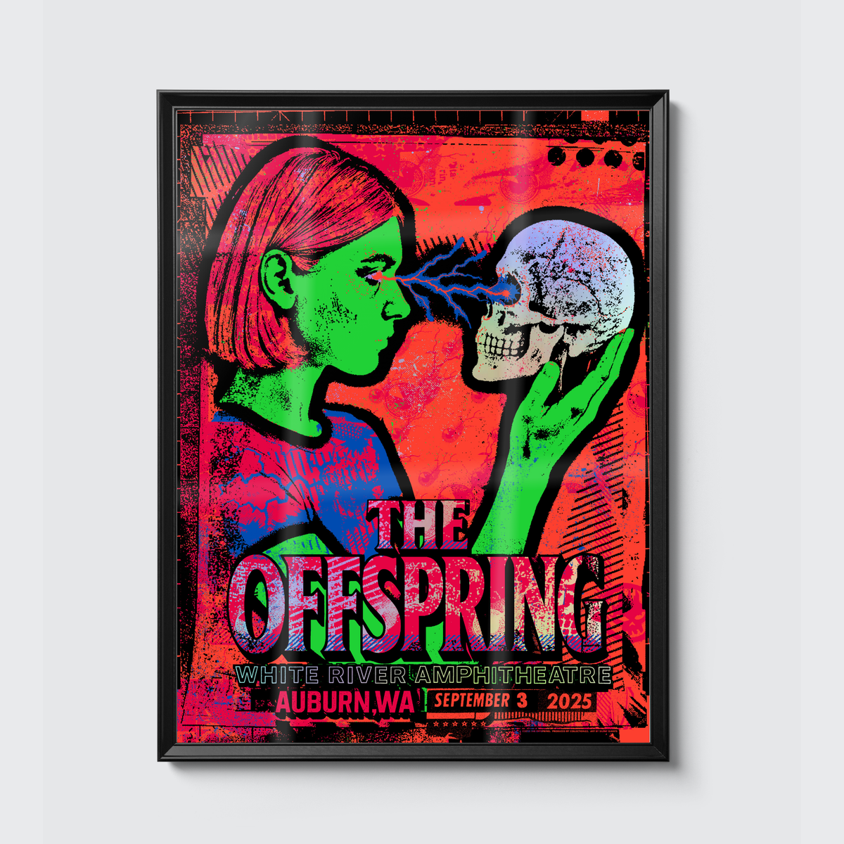 The Offspring · Auburn (Foil) poster, framed on the wall