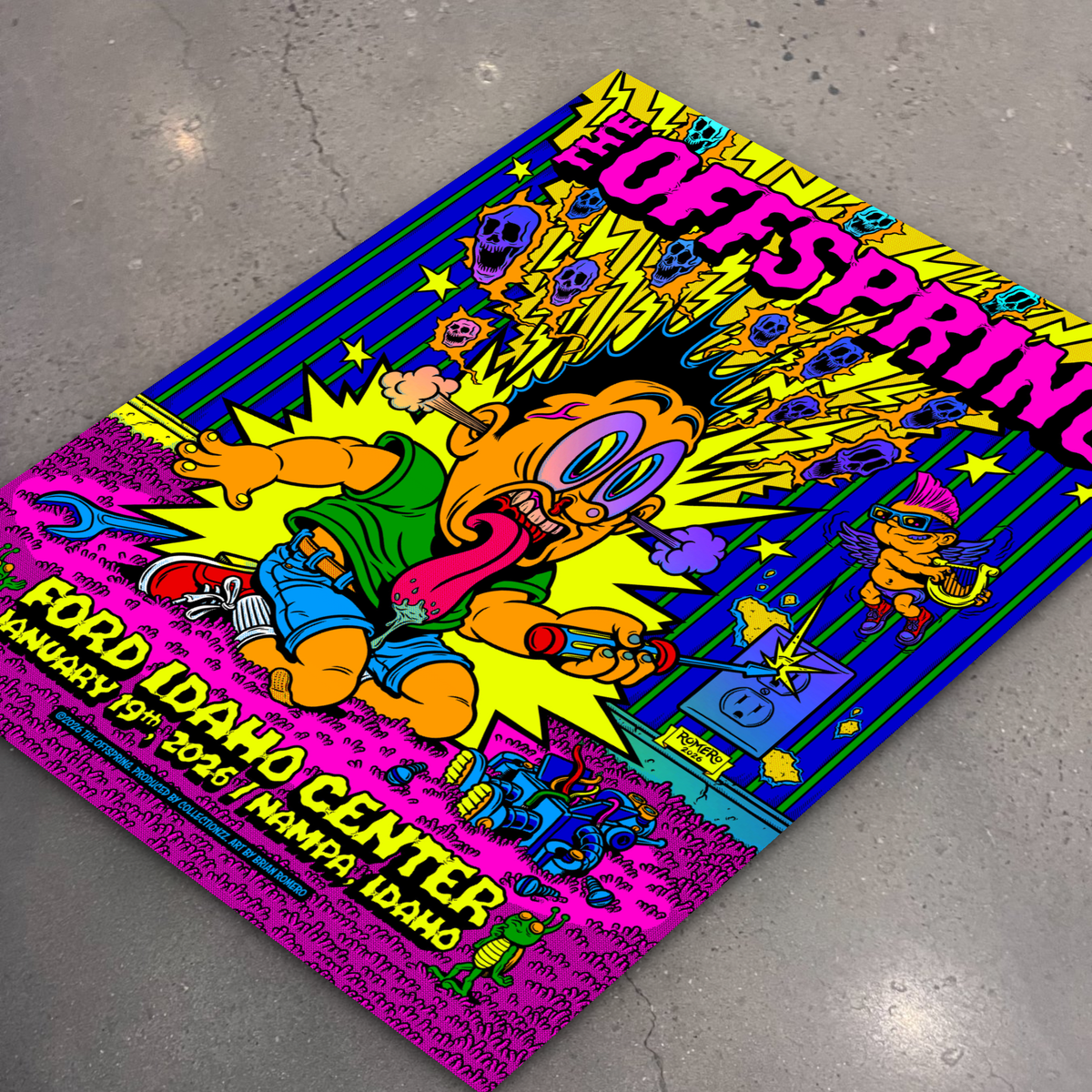 The Offspring · Nampa (Foil) — flat lay on shop floor