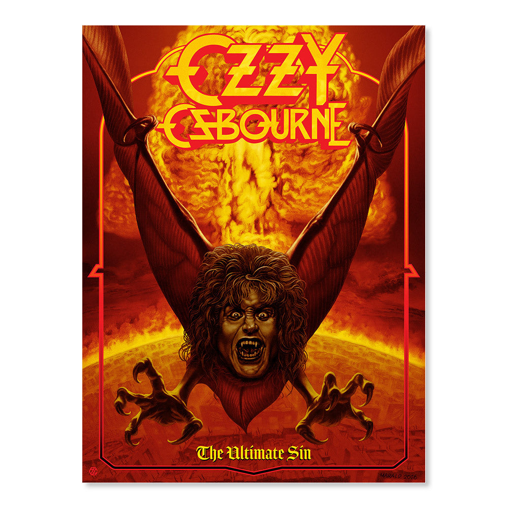 Ozzy Osbourne The Ultimate Sin by Marald van Haasteren (Timed Edition)