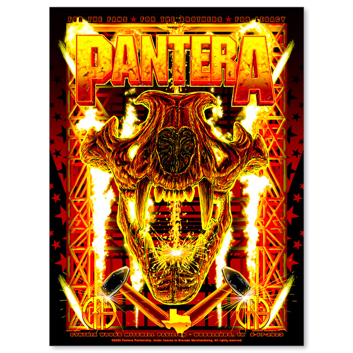 Pantera Houston August 17, 2023 Poster