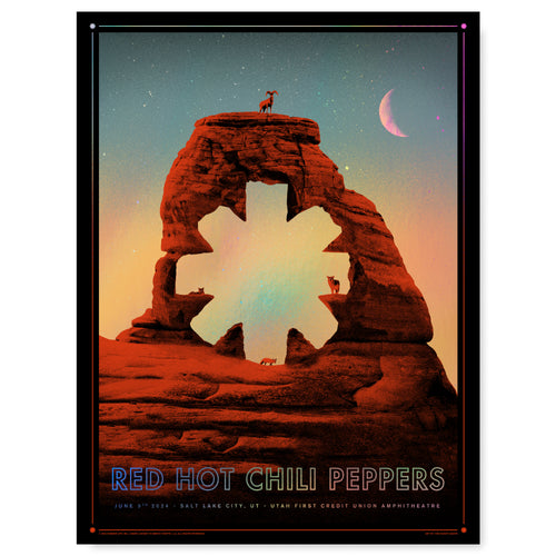 Red Hot Chili Peppers Salt Lake City June 5, 2024 (Artist Proof Variant Rainbow Foil)