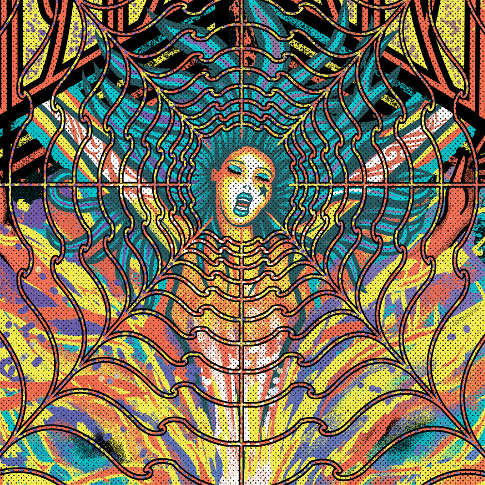 Soundgarden Louder Than Love (Rainbow Foil Edition) — artwork in setting