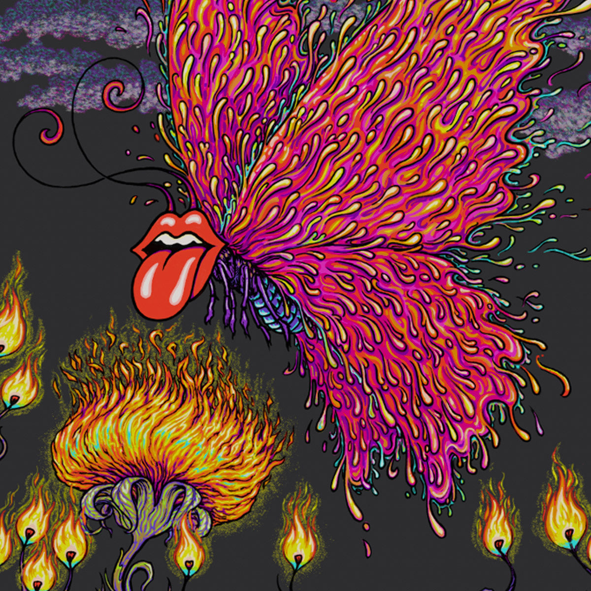 Rolling Stones Sixty Tour by Marq Spusta (Metallic Black Edition Printer Proof)