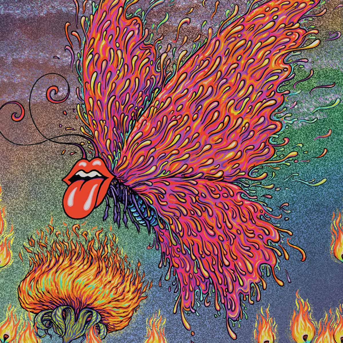 Rolling Stones Sixty Tour by Marq Spusta (Sparkle Foil Edition of 50)
