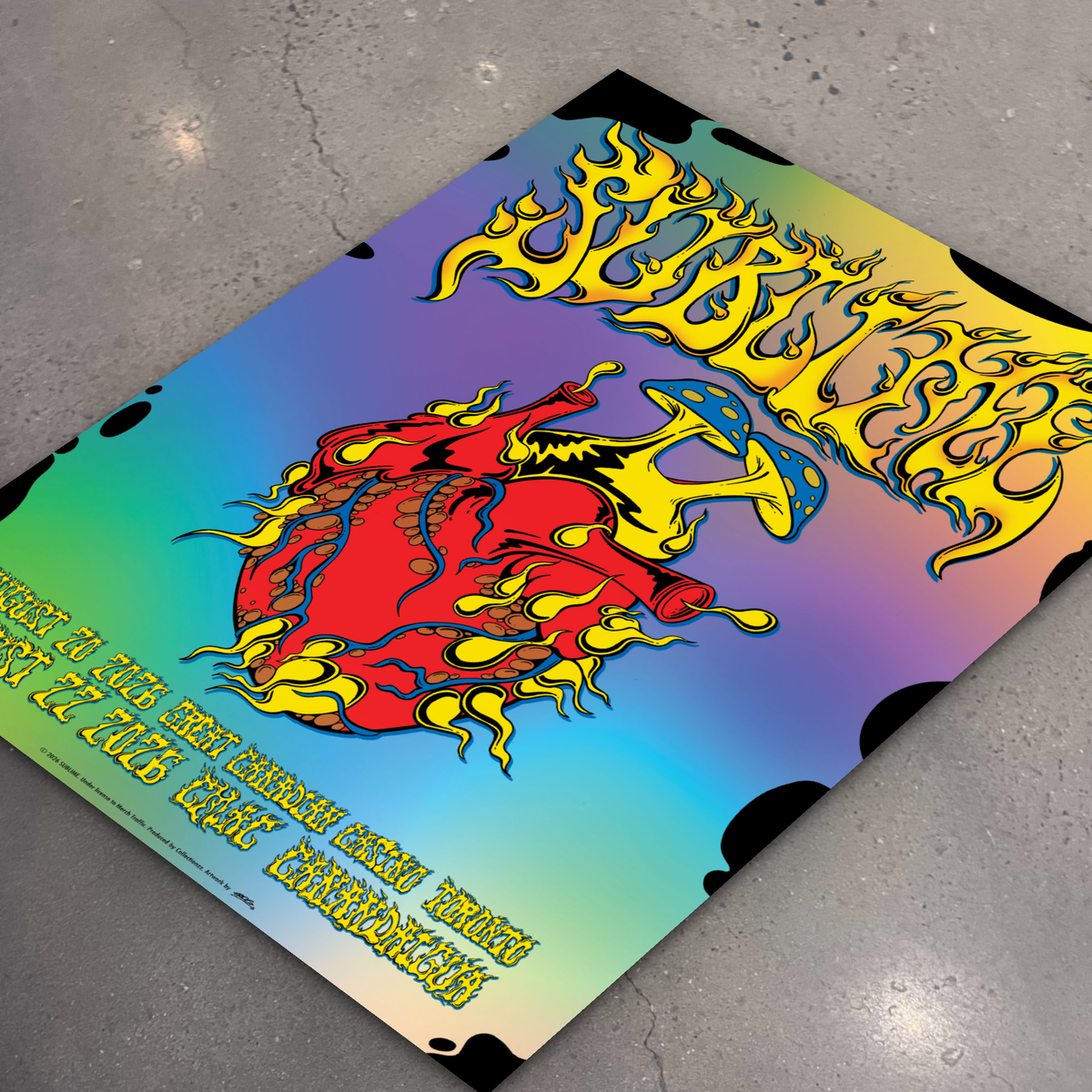 Sublime · Toronto & Canandaigua (Foil) — flat lay on shop floor