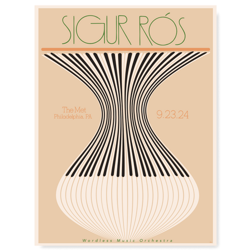 Sigur Rós Philadelphia September 23, 2024 Poster