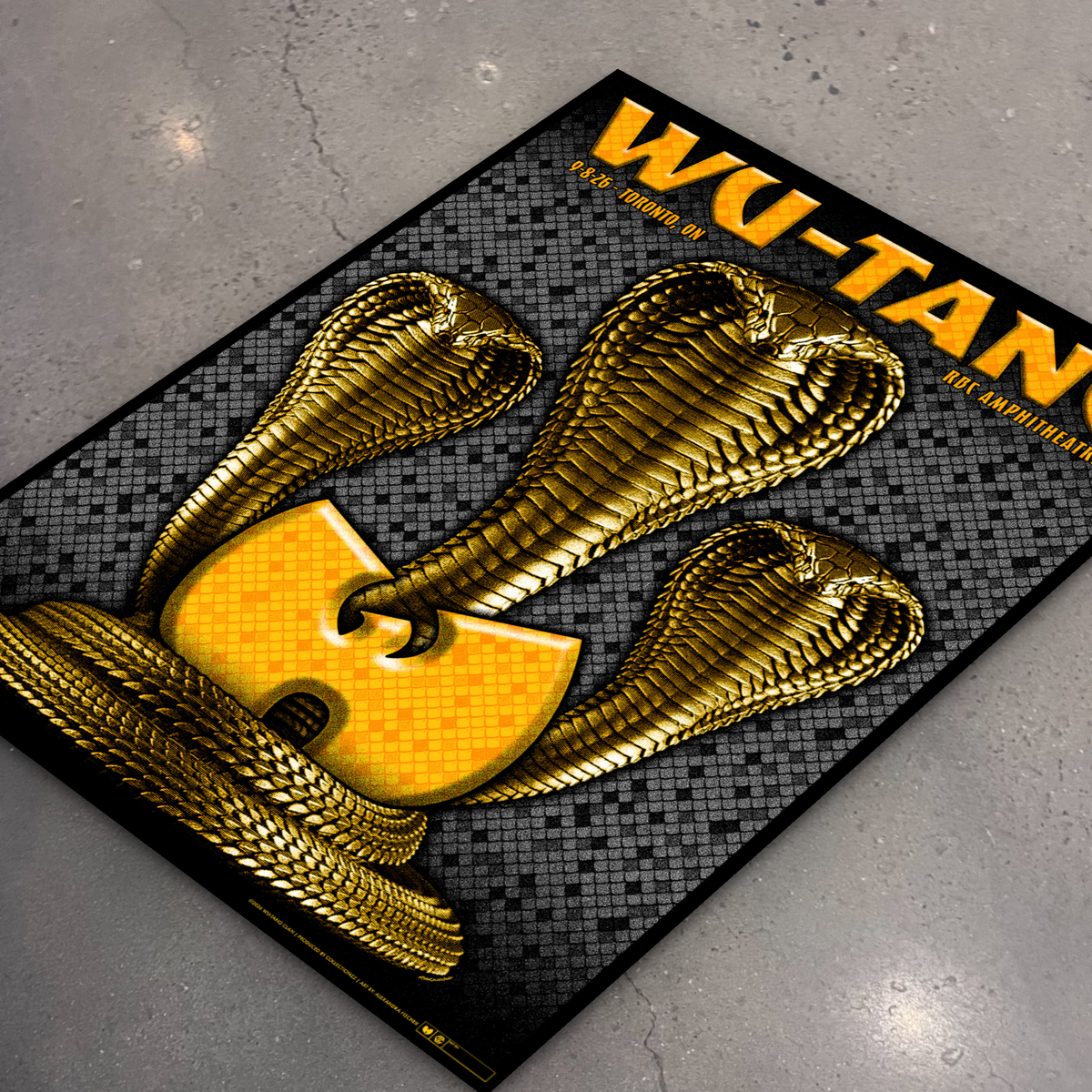 Wu-Tang Clan · Toronto — flat lay on shop floor