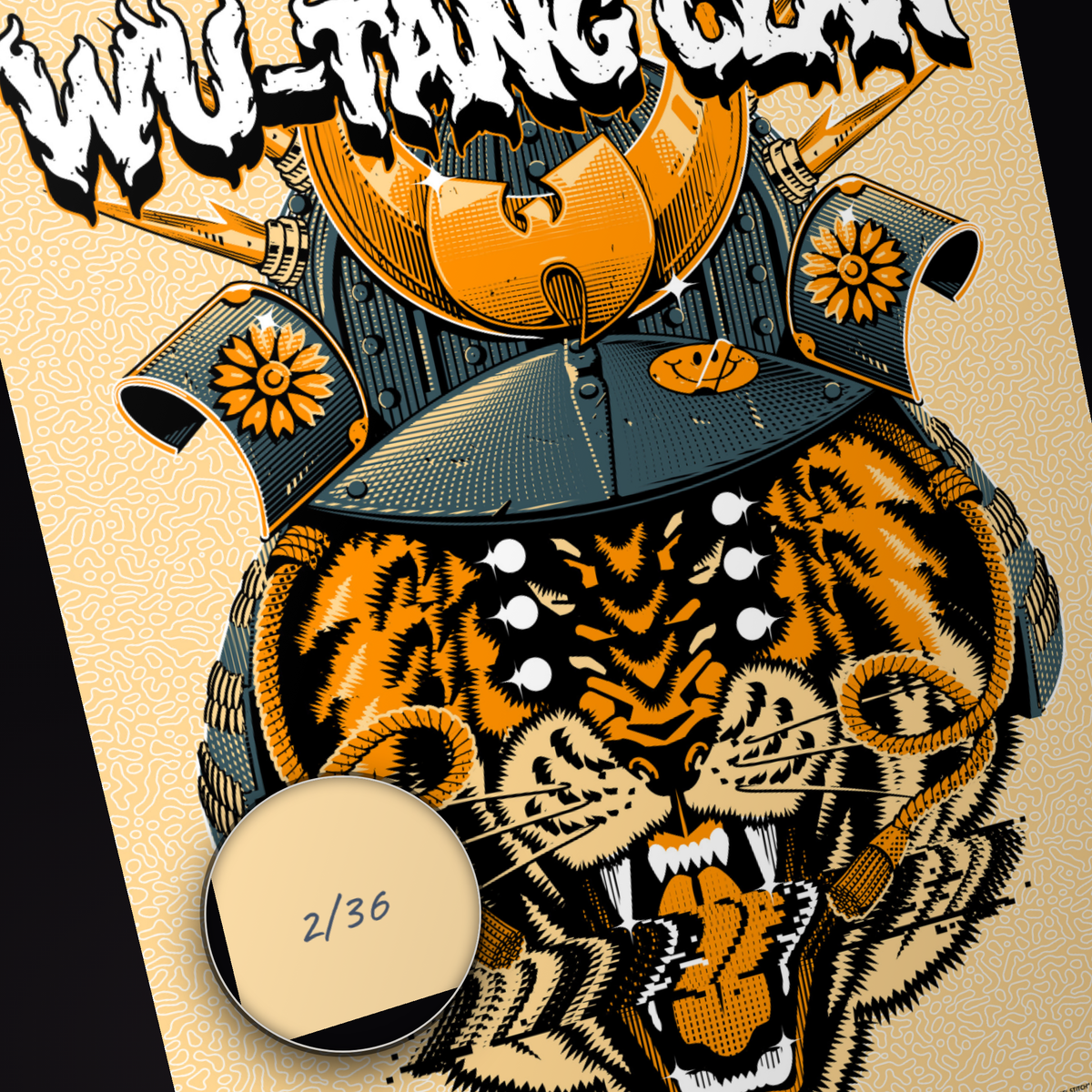 Wu-Tang Clan · Holmdel — hand-numbered corner detail (representative serial 2/36)