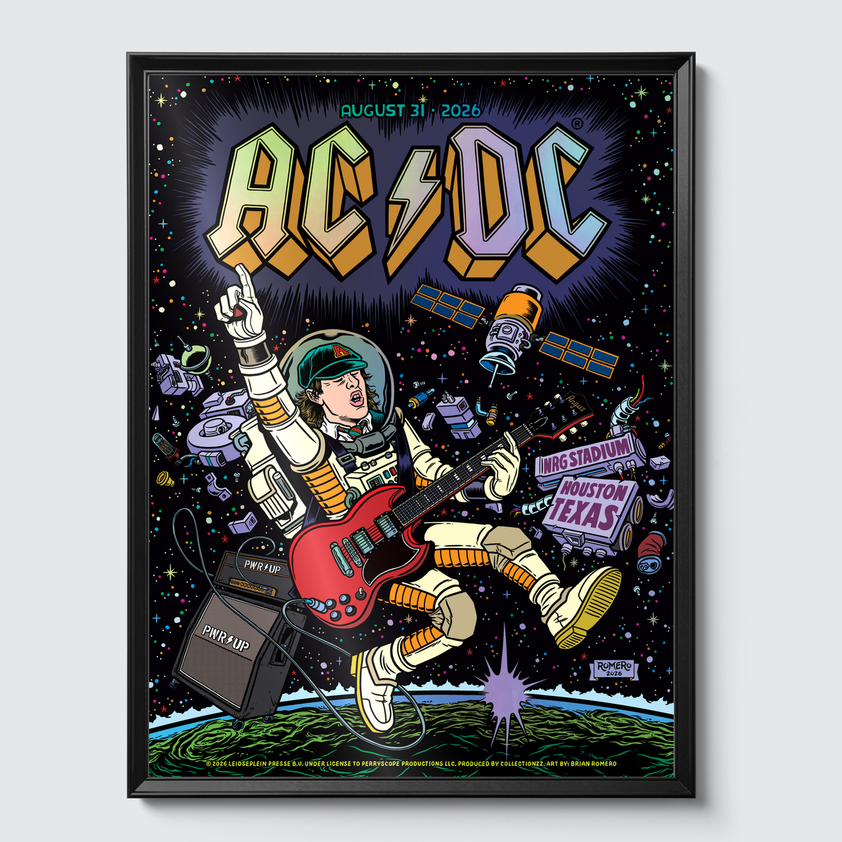 Framed on gallery wall