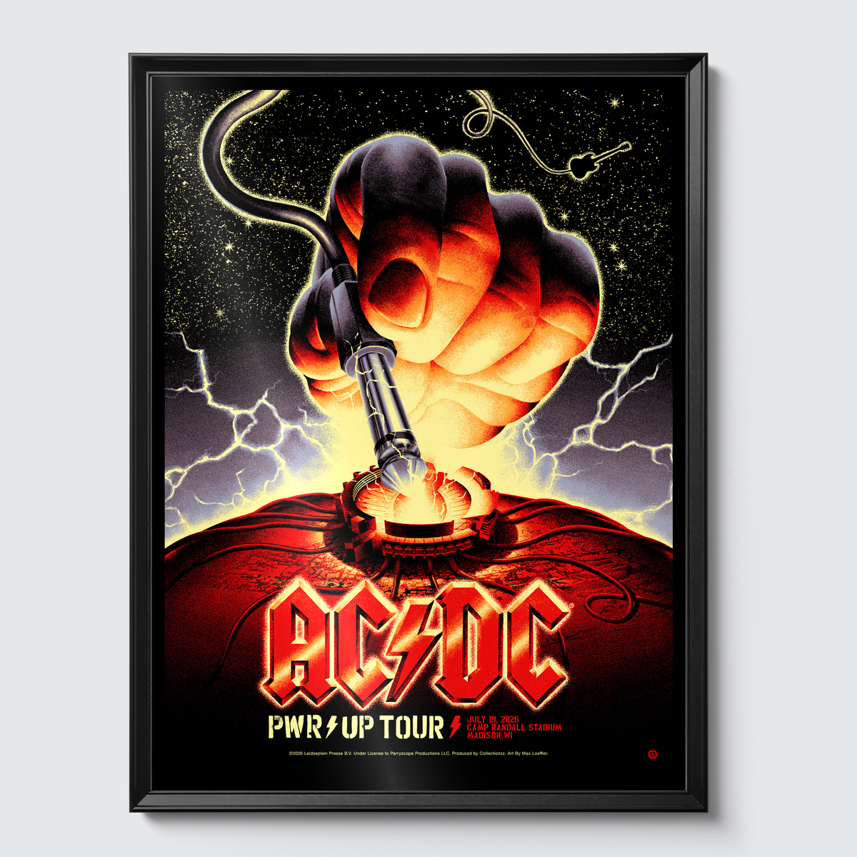 Framed on gallery wall