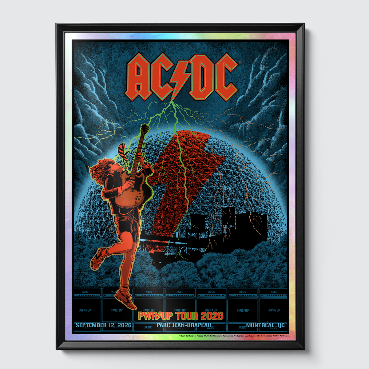 Framed on gallery wall