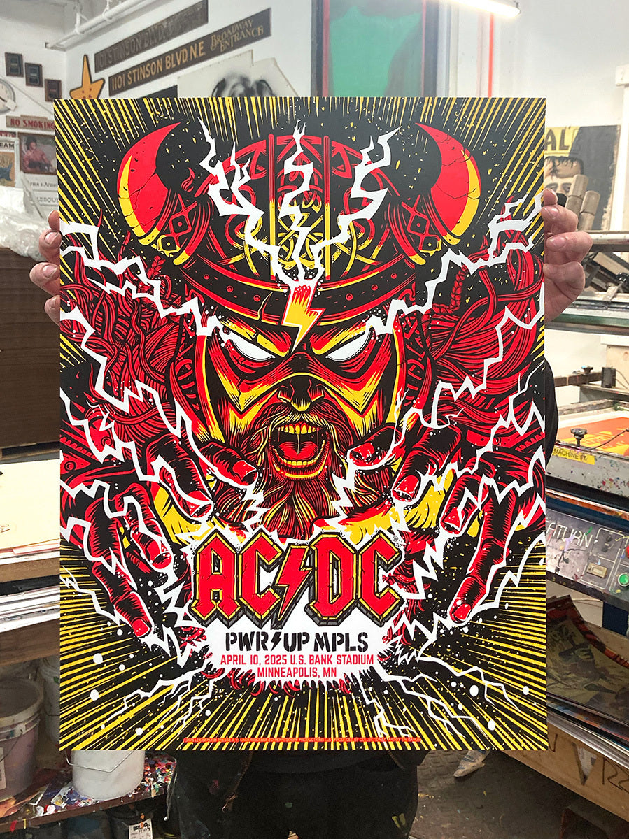AC/DC Minneapolis April 10 Metallic Ink Edition (Exclusive)
