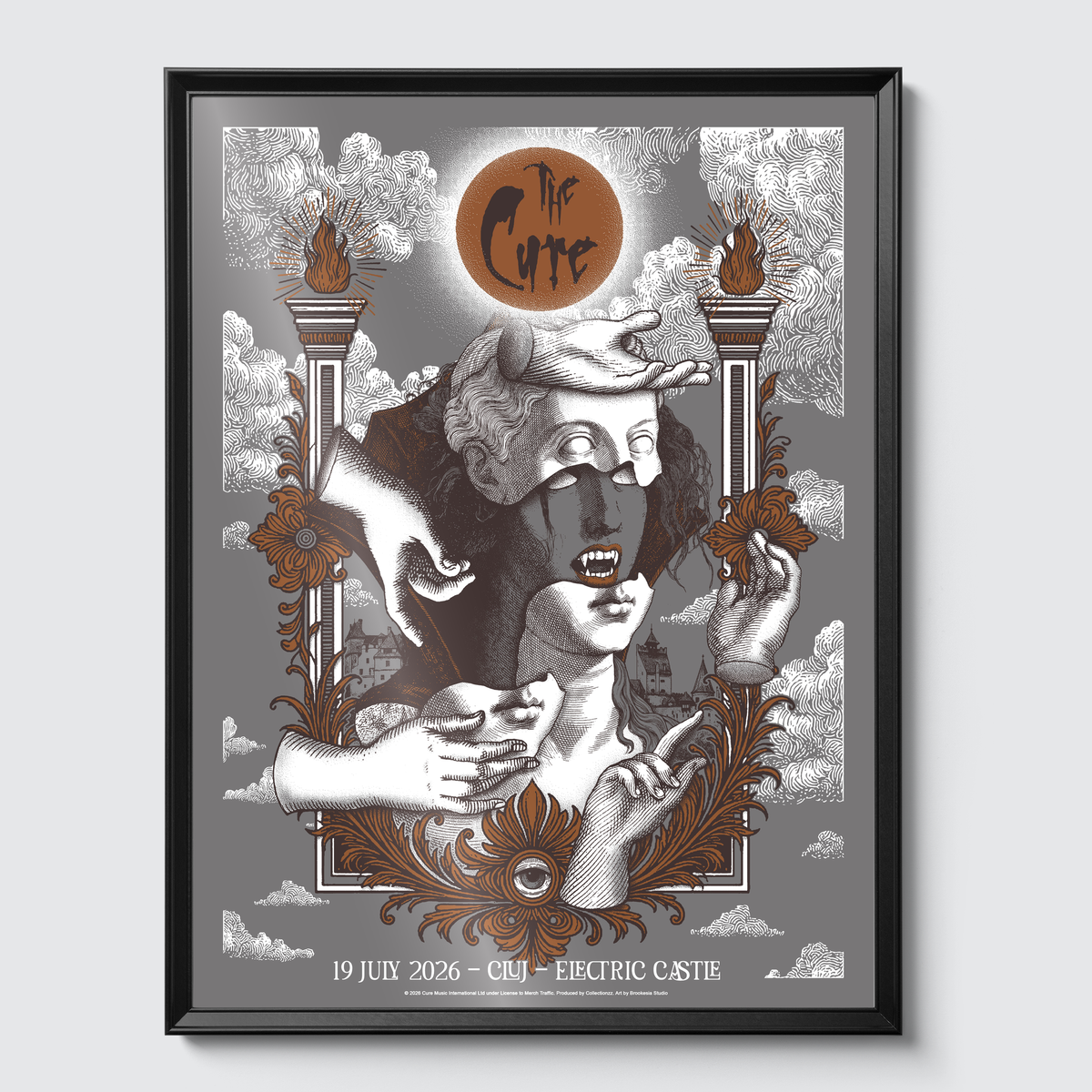 Framed on gallery wall