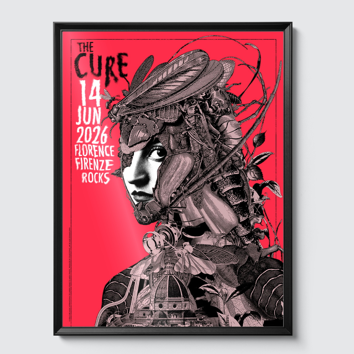Framed on gallery wall