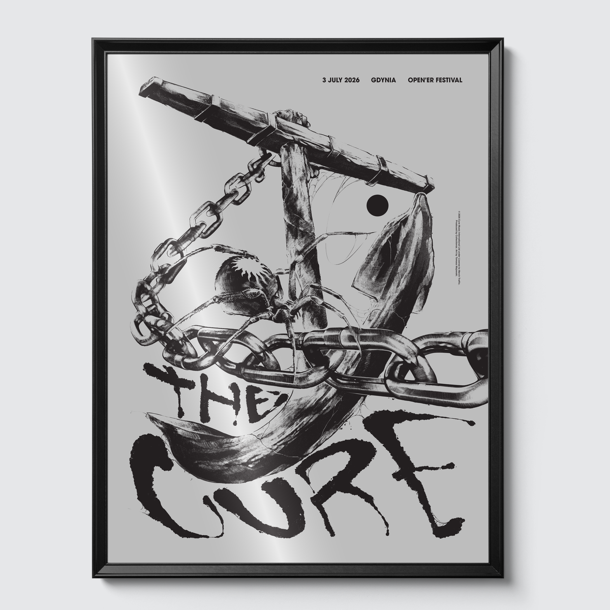 Framed on gallery wall