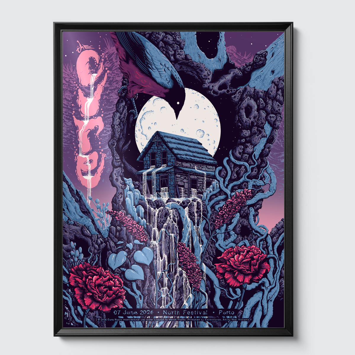 Framed on gallery wall