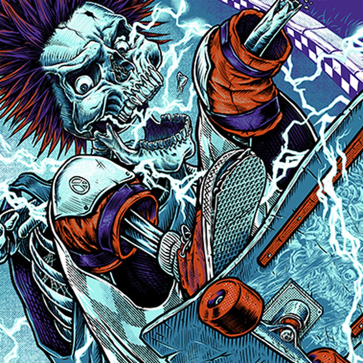 Print detail close-up
