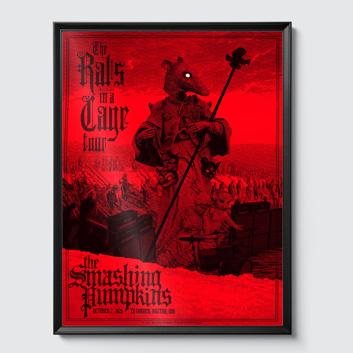 Framed on gallery wall