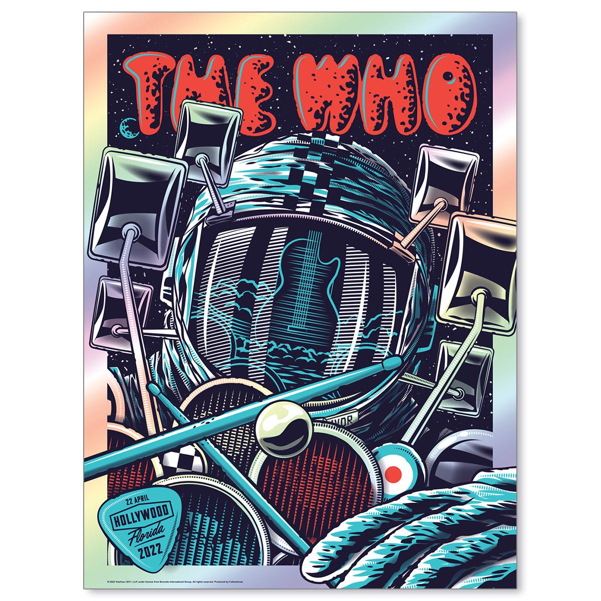 The Who Hollywood, FL April 22, 2022 (Rainbow Foil)