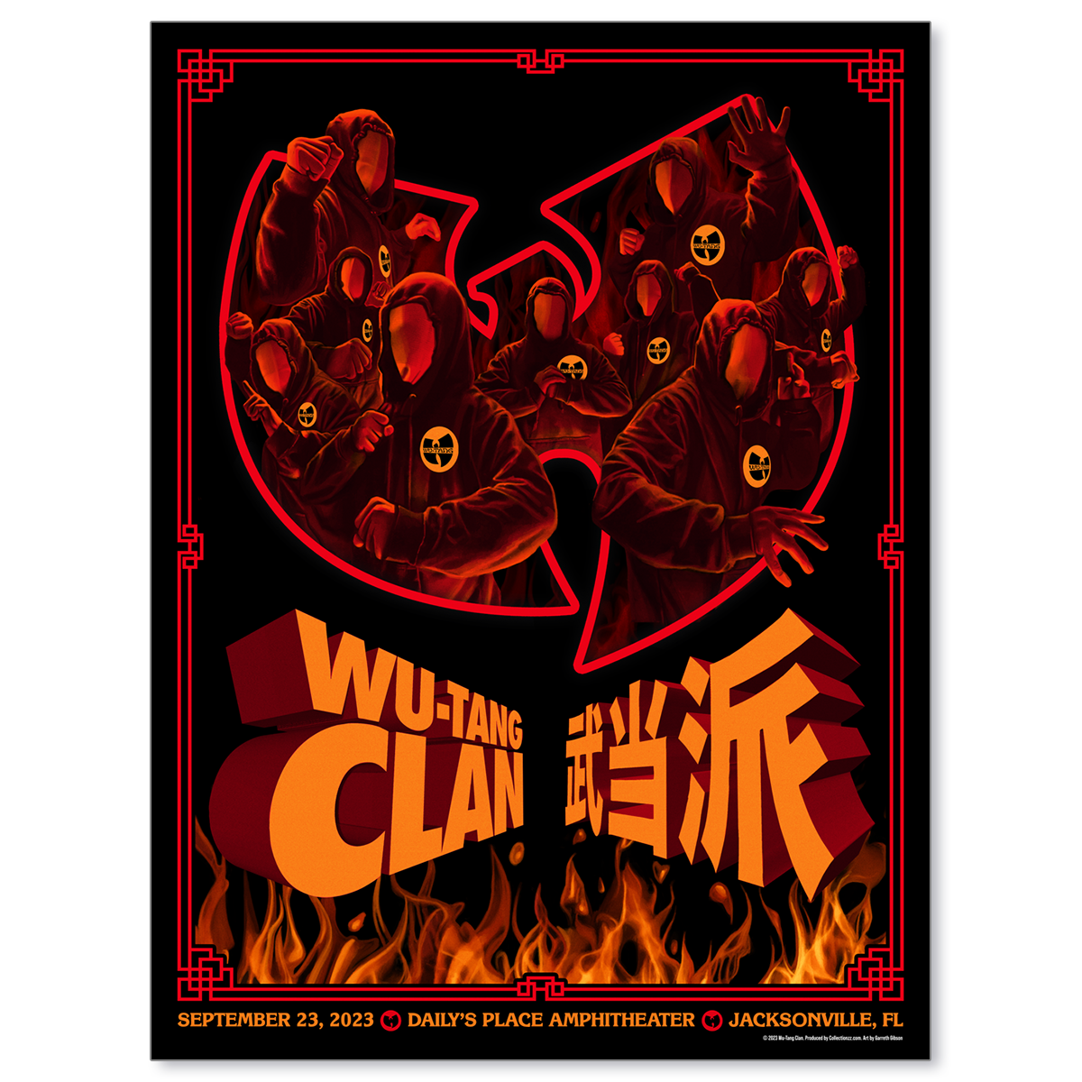Wu-Tang Clan Jacksonville September 23, 2023 Print Wu-Tang Clan Jacksonville September 23, 2023 Print