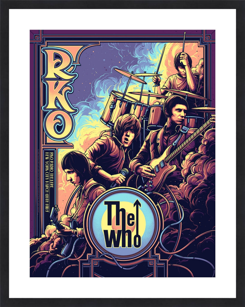 The Who New York City 1967 by Dan Mumford (Main Edition) — artwork in setting