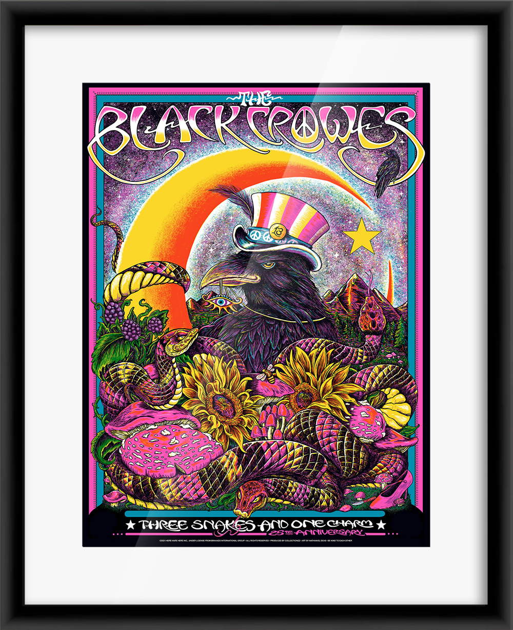 The Black Crowes Three Snakes and One Charm 25th Anniversary (Variant Edition) — artwork in setting